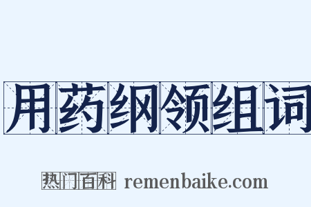 用药纲领组词是什么意思的图片